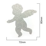 画像2: シンデレラグリッターシール【エンジェル】1枚 (2)