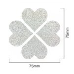 画像2: シンデレラグリッターシール【クローバー】1枚 (2)