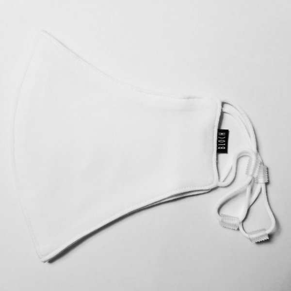 画像2: 【決算セール！】BLOCH  ソフトストレッチマスクA001【ホワイト】レギュラーサイズ《 洗える抗菌マスク 》 (2)